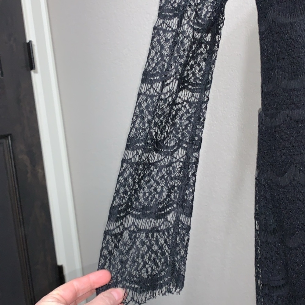 Marissa Webb Black Lace Dress M - Picture 4 of 15